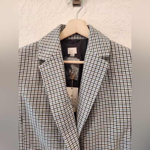A New Day Oversized Plaid Blazer Size XS NEW - Picture 4 of 10
